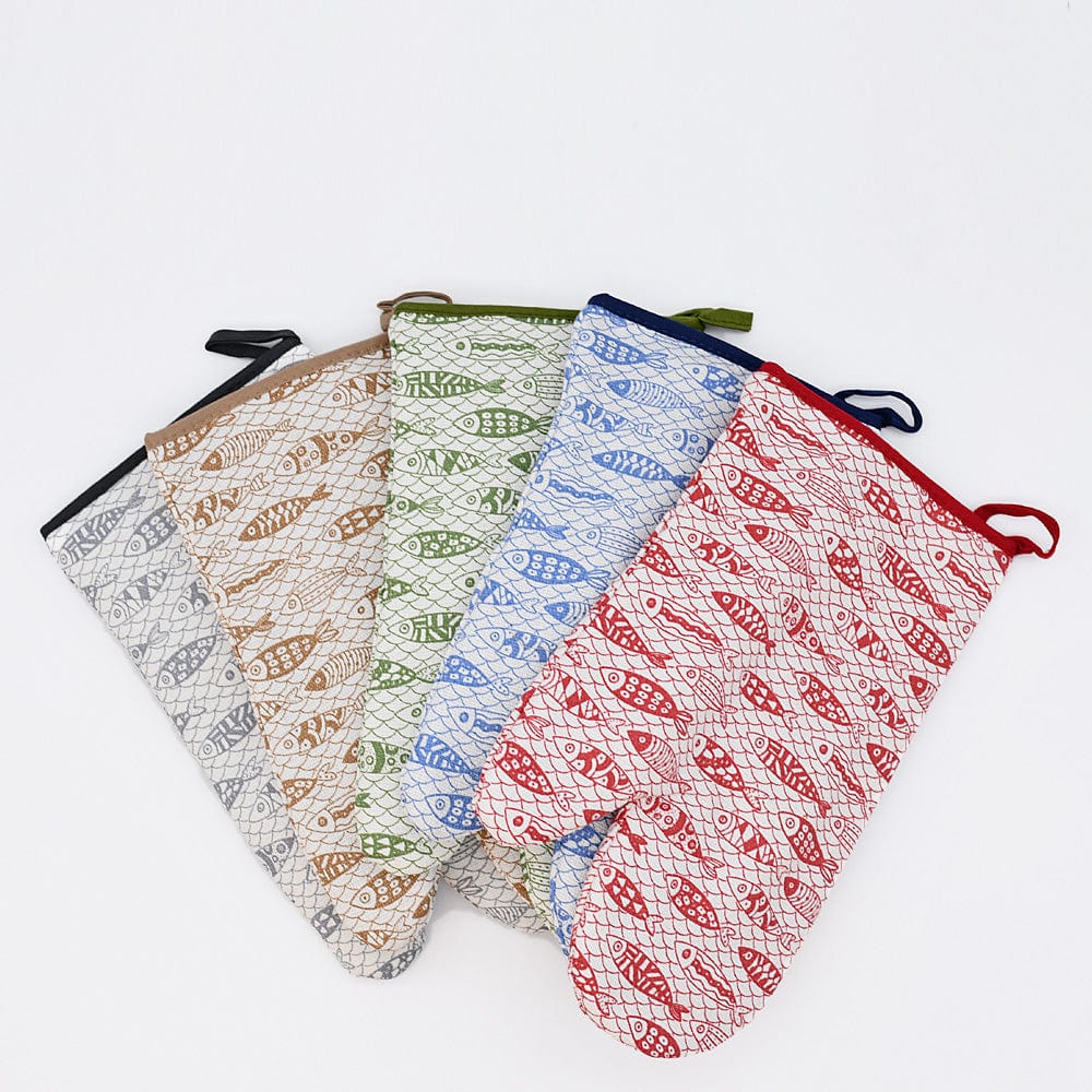 Sardinhas I Oven Mitt - Grey
