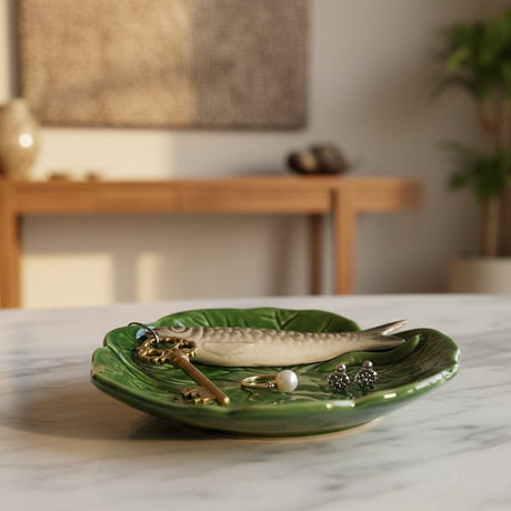 Small Ceramic Dish with a Sardine