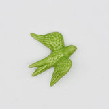 Small Ceramic Swallows - 20 colors Lime Green