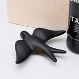 Smooth Ceramic Swallow - Matt Black 5.5"