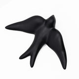 Smooth Ceramic Swallow - Matt Black 5.5"
