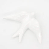 Smooth Ceramic Swallow - White 5.5"