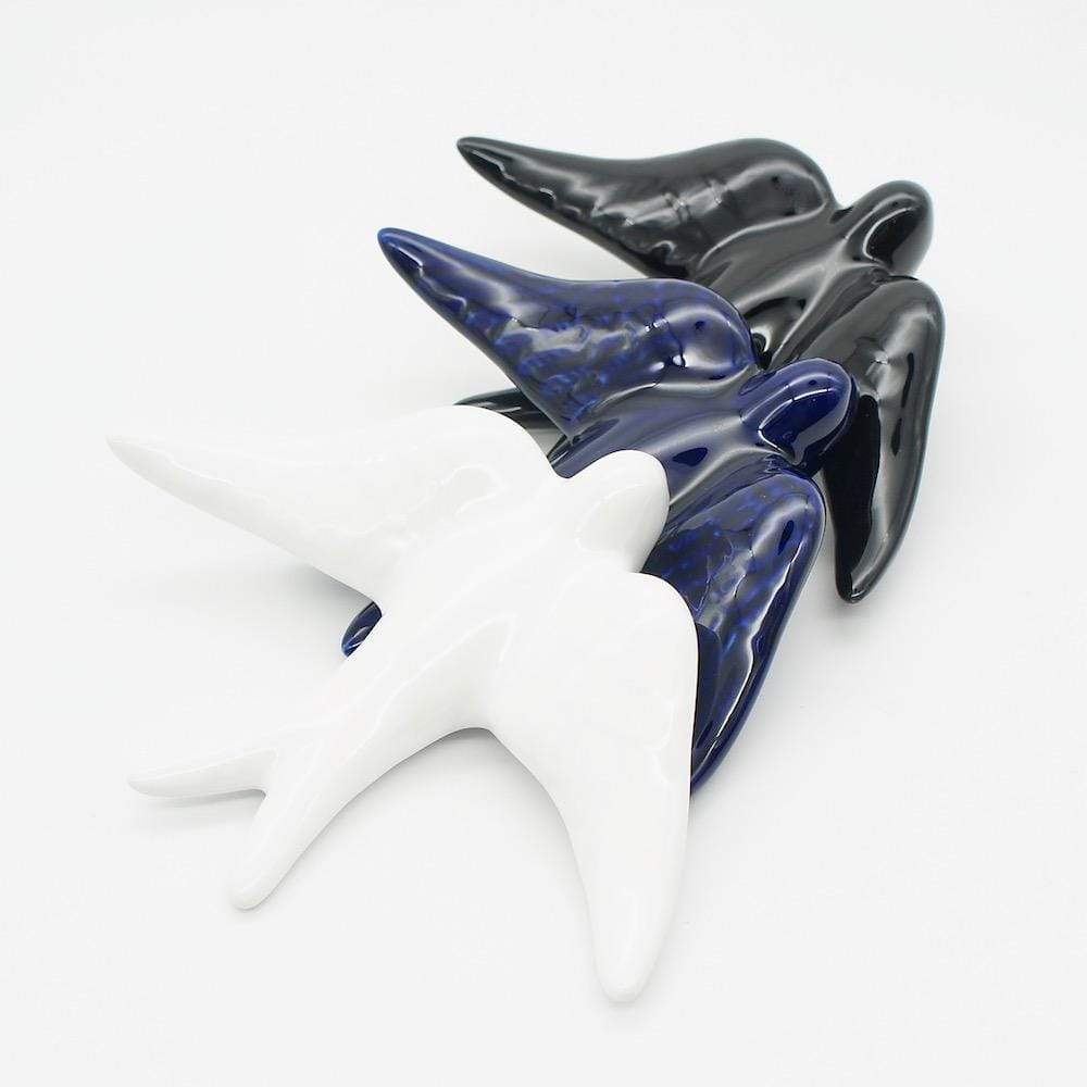 Smooth Ceramic Swallow - White 5.5"