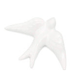 Smooth Ceramic Swallow - White 5.5"