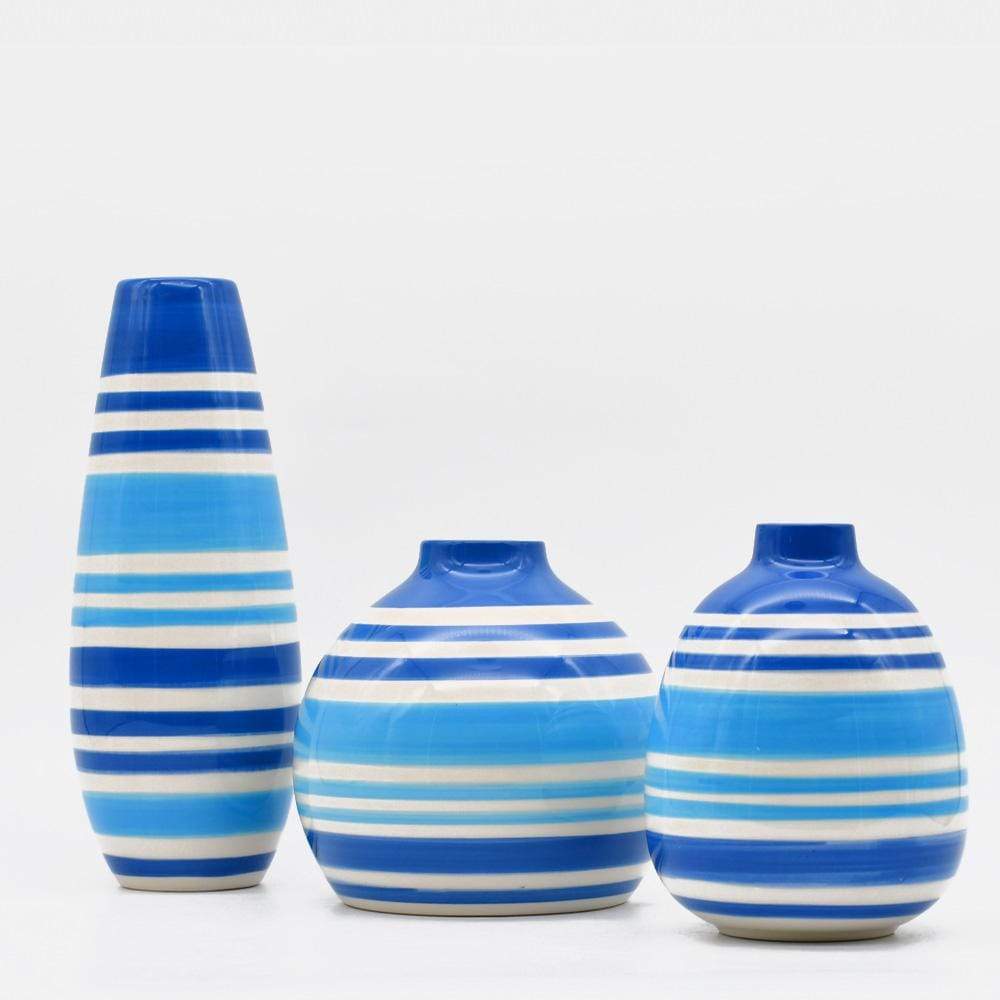 Soliflore ovale bleu I Vases en céramique du Portugal Soliflore ovale - Bleu
