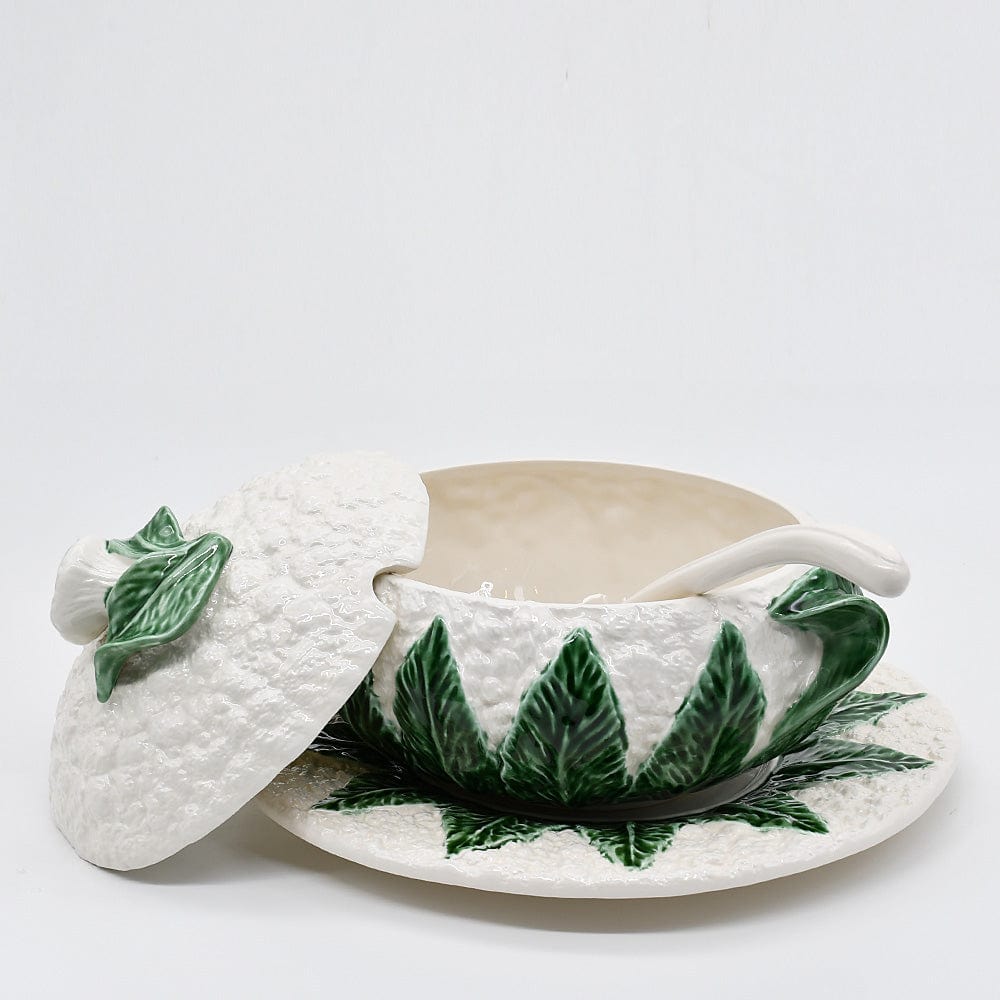 Soupière en céramique en forme de chou fleur