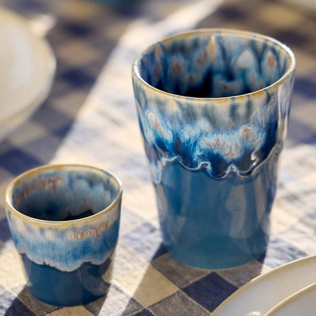 Stoneware Latte Cup - 13.5 oz Blue
