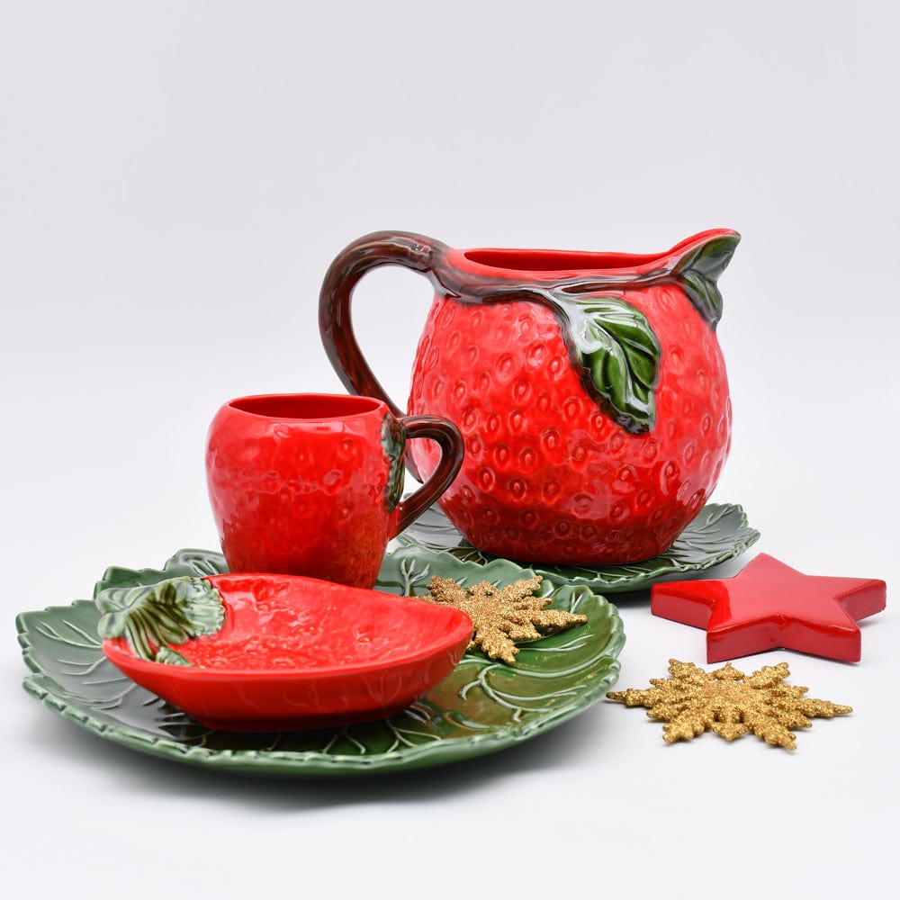 Strawberry-shaped bowl I Portuguese tableware – Luisa Paixao Portugal