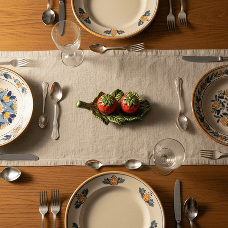 Strawberry-shaped Ceramic salt-and-pepper Shaker