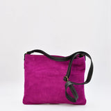 Suede Shoulder Bag - Pink