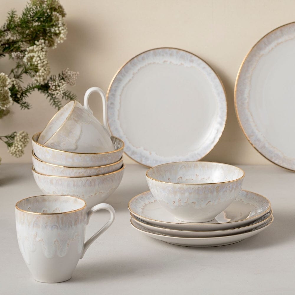 Taormina I Fine Stoneware Bowl - Gold