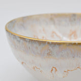 Taormina I Fine Stoneware Bowl - Gold