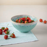 Taormina I Fine Stoneware Bowl - Green