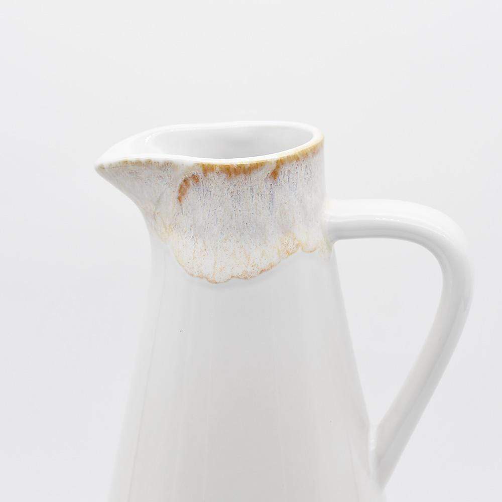 Taormina I Fine Stoneware Carafe - White - Luisa Paixao | USA