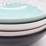 Taormina I Fine Stoneware Pasta Plate 8.7'' - Green