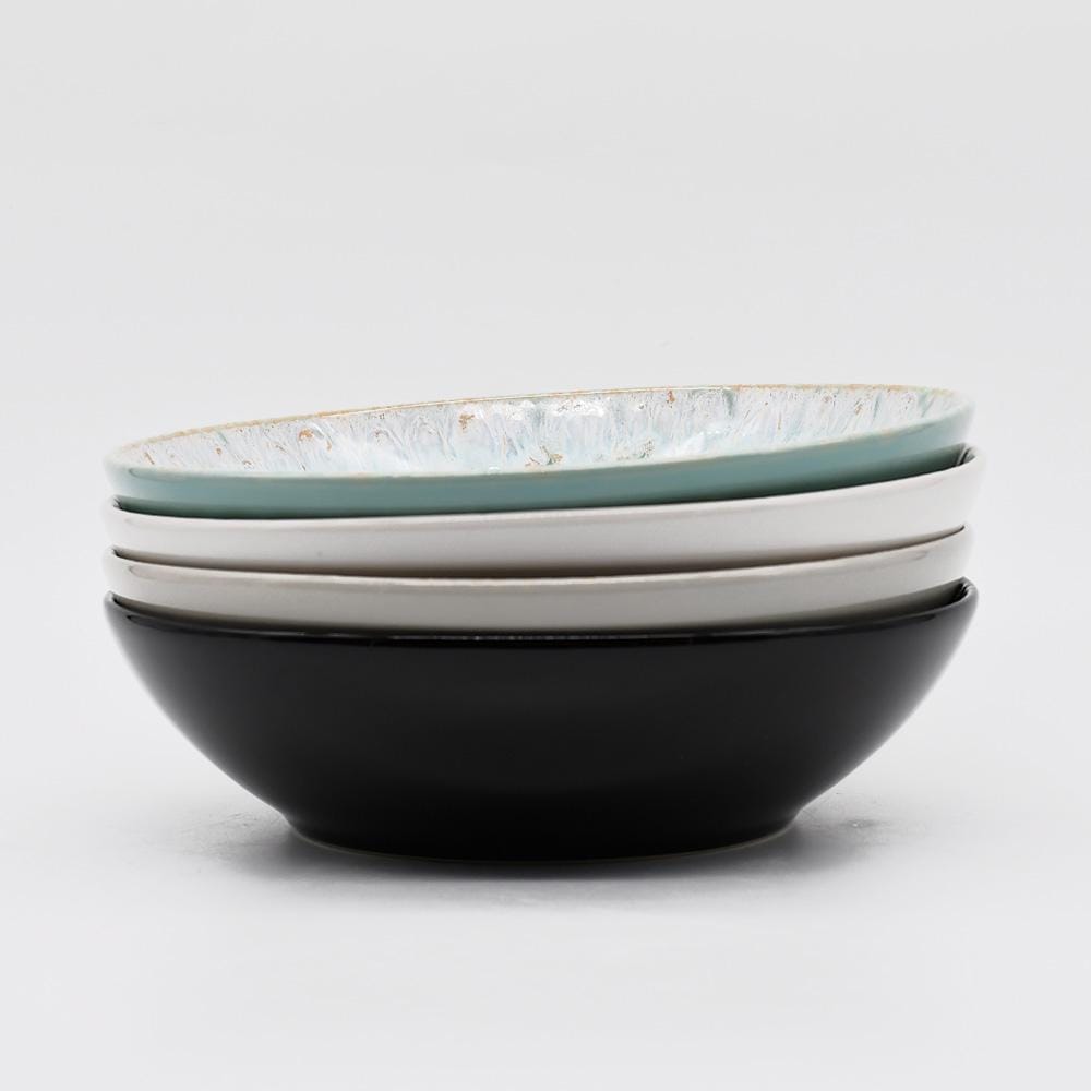 Taormina I Fine Stoneware Pasta Plate 8.7'' - White