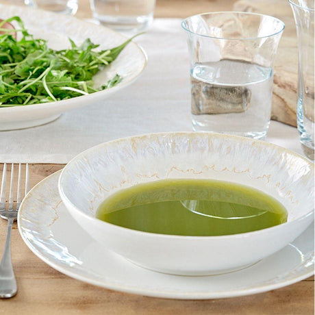Taormina I Fine Stoneware Pasta Plate 8.7'' - White