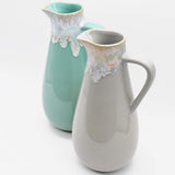 Taormina I Fine Stoneware Pitcher - Green