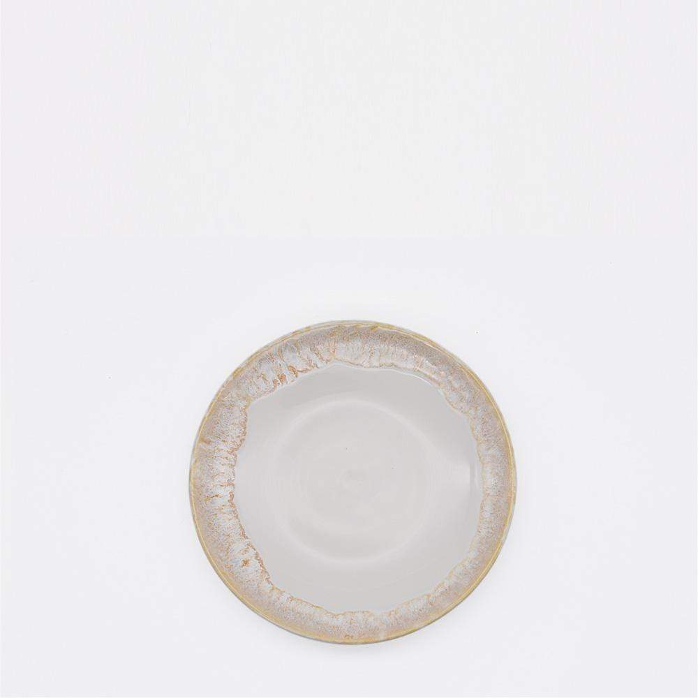 Taormina I Fine Stoneware Plate 6.7" - White - Luisa Paixao | USA