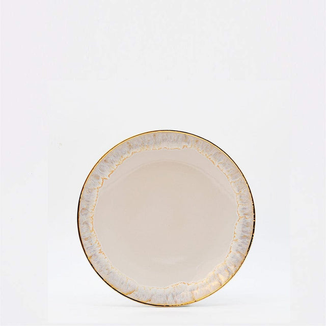 Taormina I Fine Stoneware Plate 8.3'' - Gold