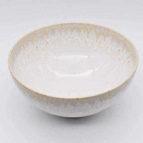 Taormina I Fine Stoneware Salad Bowl 9.4'' - White