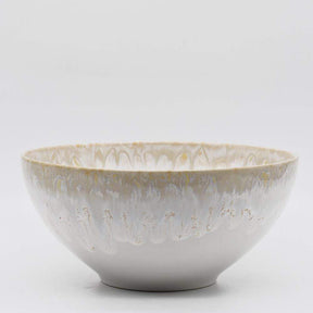 Taormina I Fine Stoneware Salad Bowl 9.4'' - White