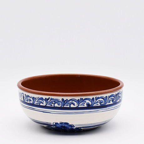 Terracotta Baking Dish or Salad Bowl - Blue