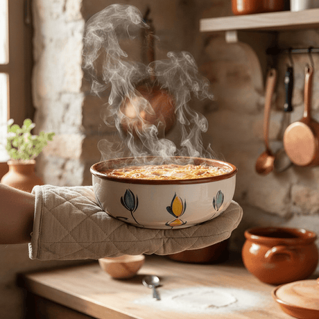 Terracotta Baking Dish or Salad Bowl - Yellow