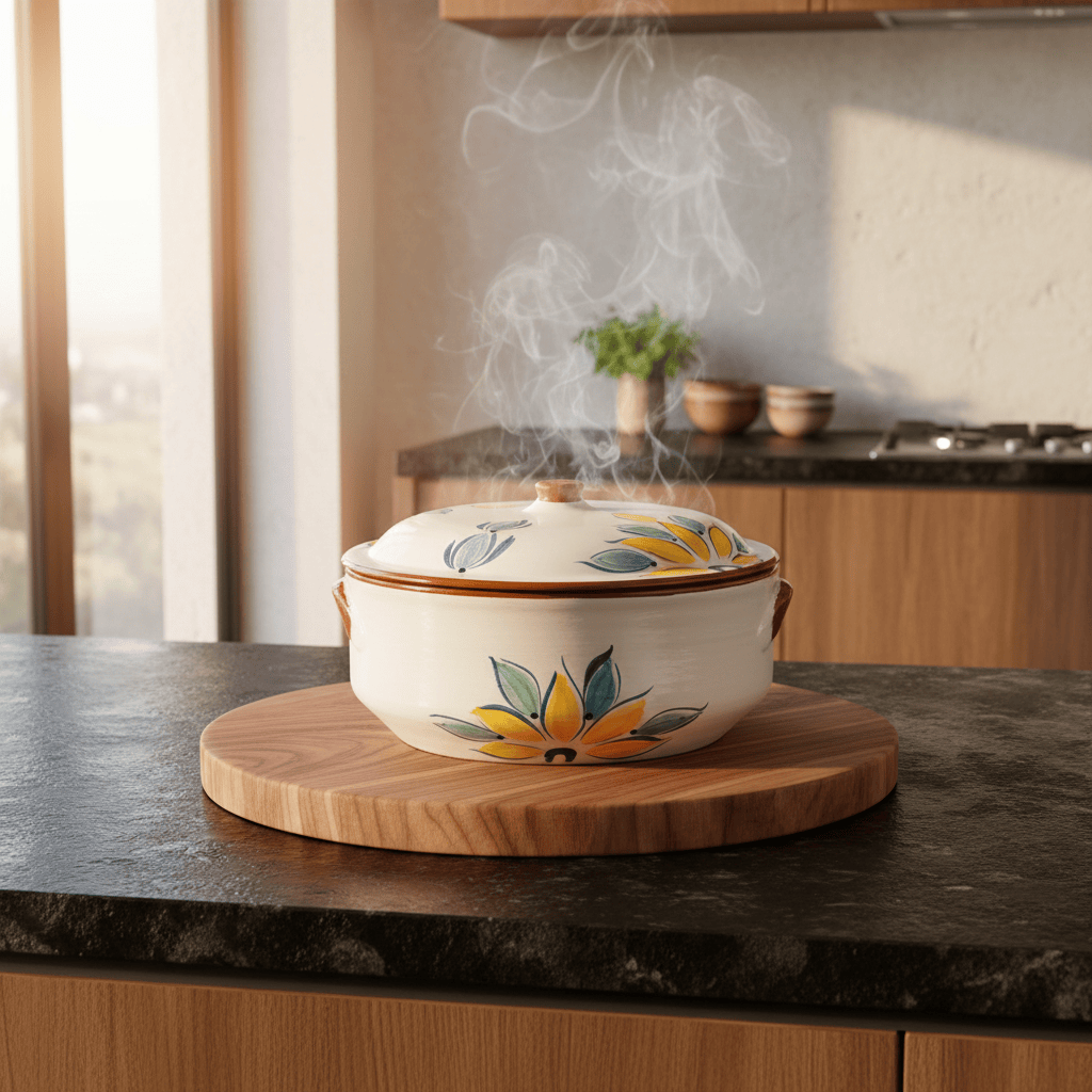 Terracotta Cooking Pot - Yellow