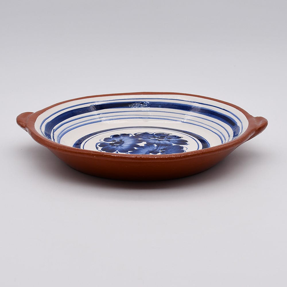 Terracotta Gratin Plate - Blue