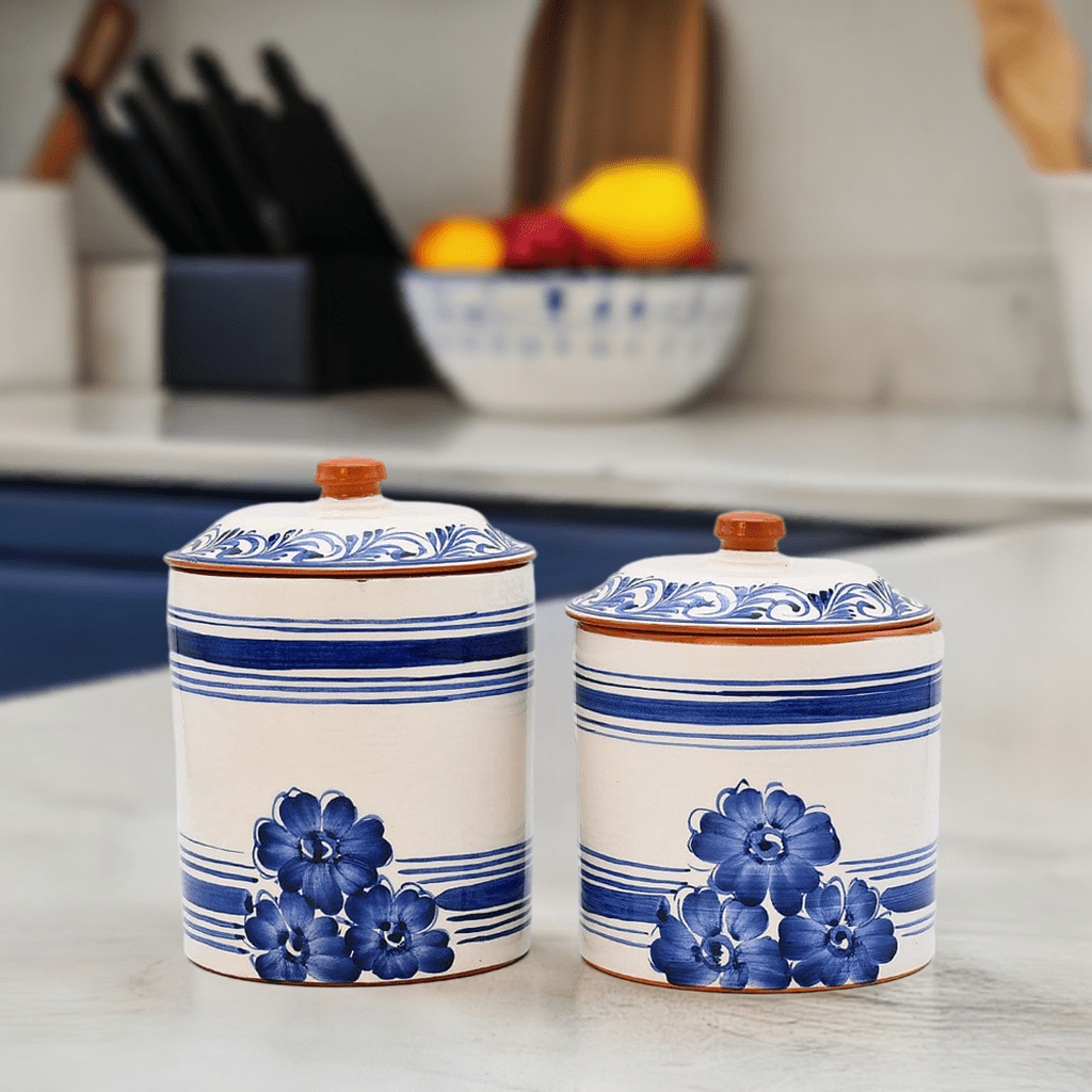 Terracotta Kitchen Storage Box - Blue