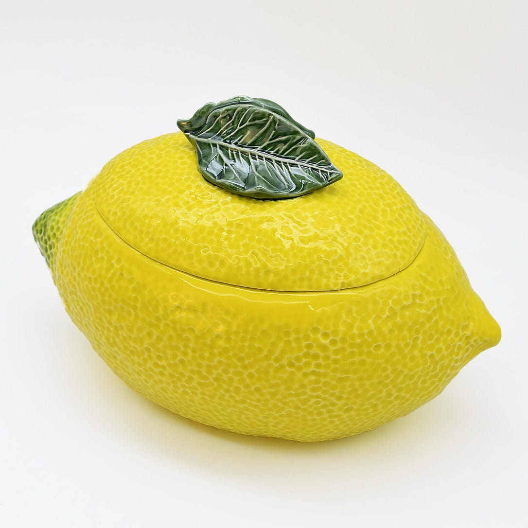 Terrine en céramique en forme de citron