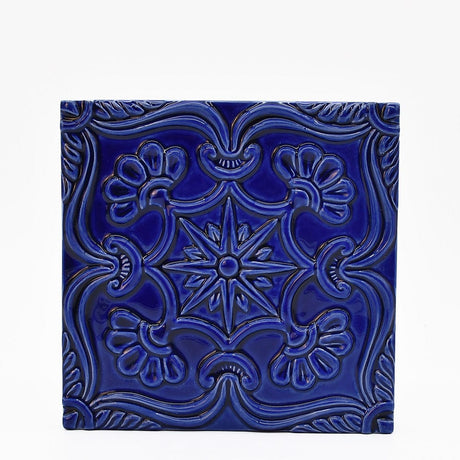 Textured Azulejo - Deep Blue