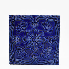 Textured Azulejo - Deep Blue