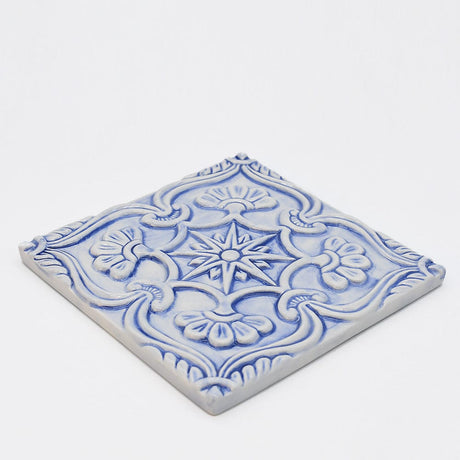 Textured Azulejo - Light Blue