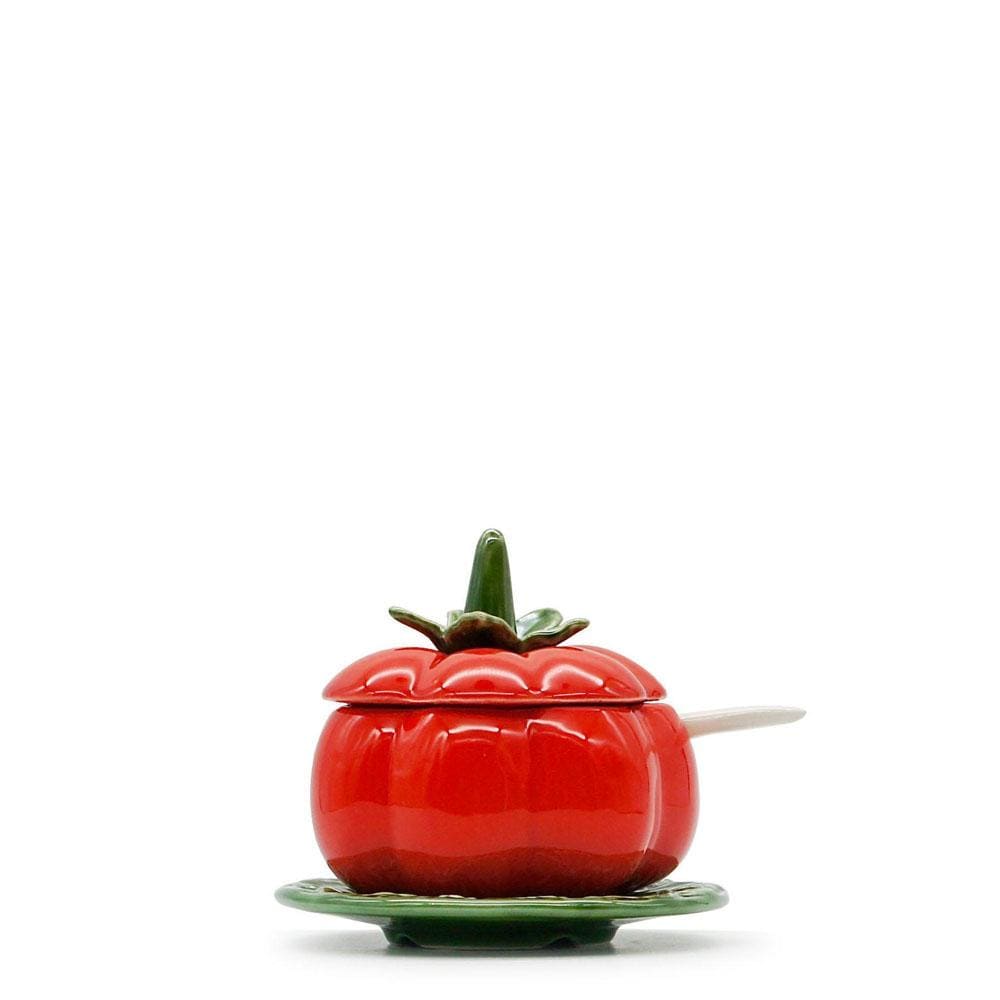 red ceramic plant pots Tomato-Shaped Ceramic Pot Handmade in Portugal