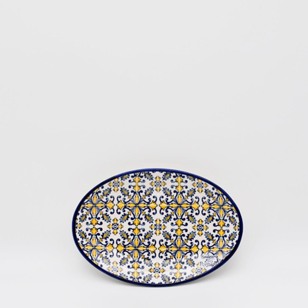 Tradicional I Ceramic dish - Yellow - 8.3" - Luisa Paixao | USA