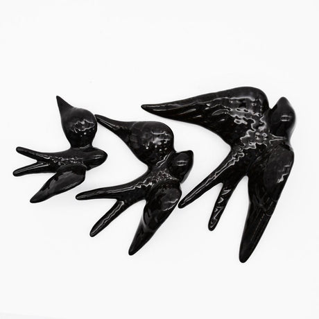 Traditional Ceramic Swallow - Black