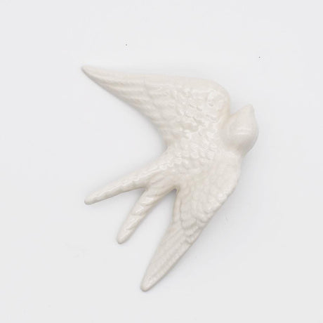 Traditional Ceramic Swallow - White