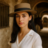 Traditional Portuguese Toreiro Hat - Brown