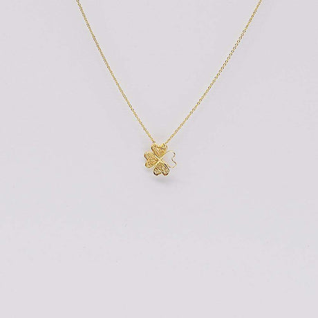Trevo I Gold plated Silver Filigree Necklace 0.1 oz