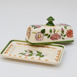Viana I Hand-painted Ceramic Butter Dish