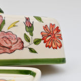 Viana I Hand-painted Ceramic Butter Dish