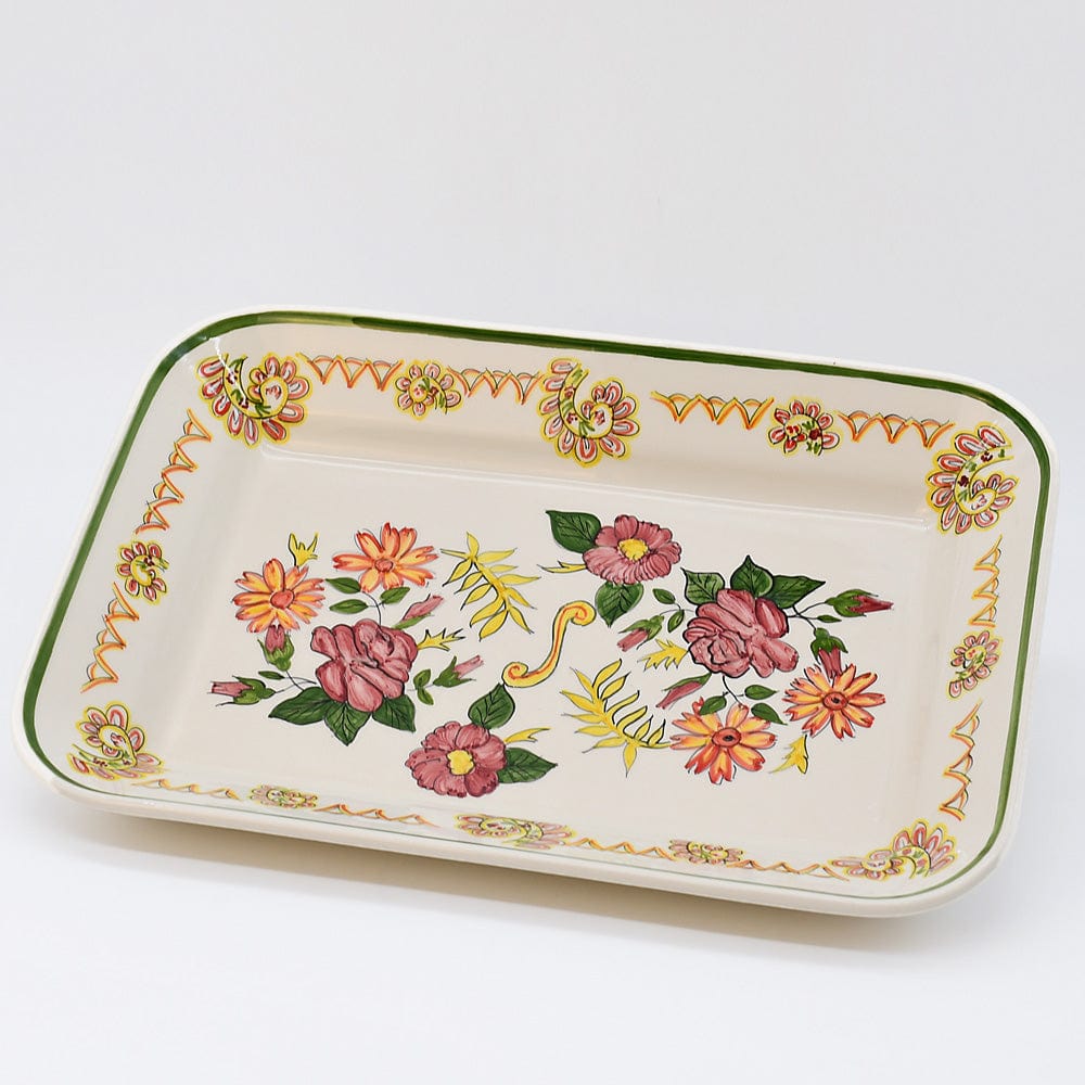 Viana I Hand-painted Ceramic Serving Dish