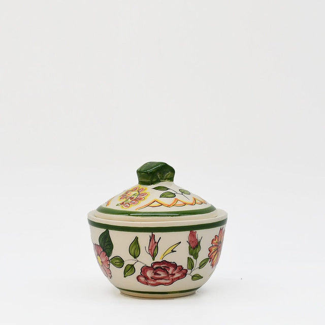 Viana I Hand-painted Ceramic Sugar Bowl