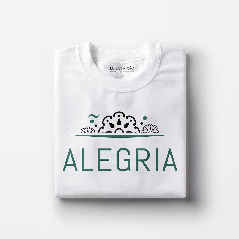 Alegria I Unisex T-shirt - White - Luisa Paixao | USA