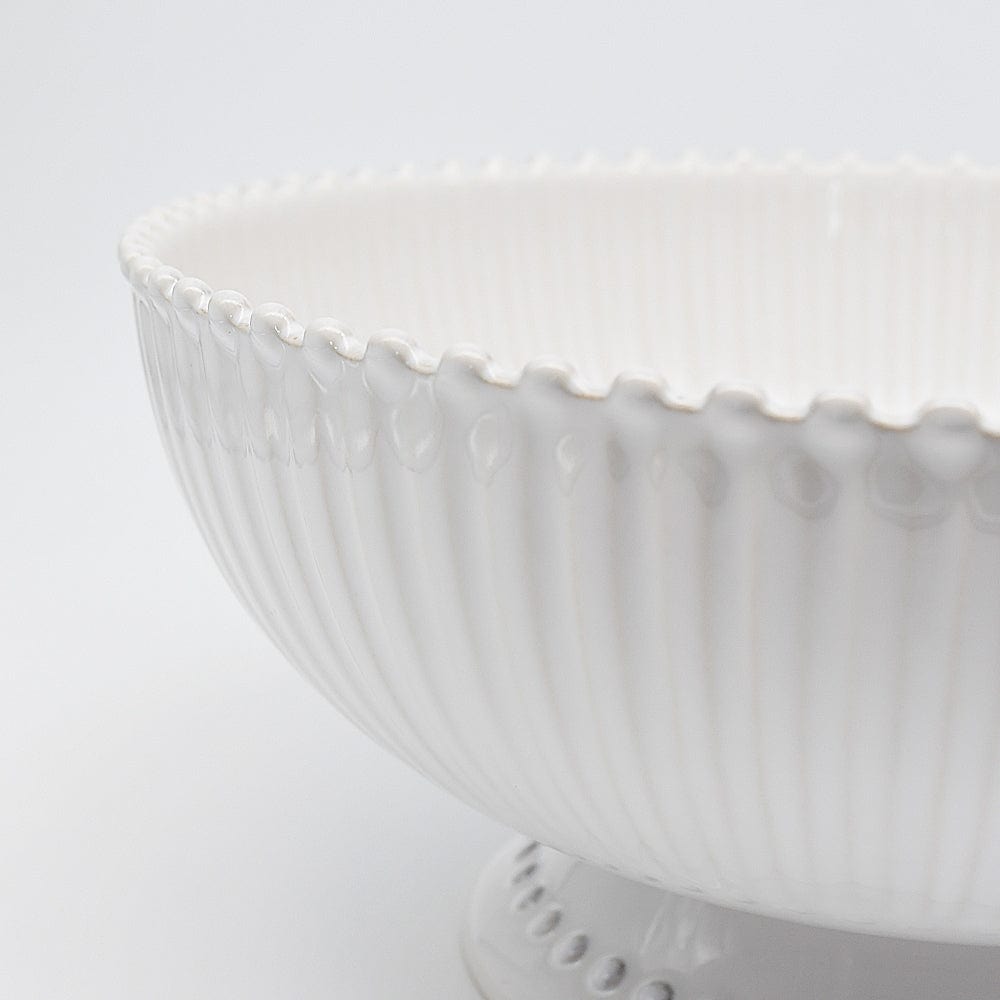 Pearl | Stoneware Centerpiece / Fruit basket - 12.6" - Luisa Paixao | USA