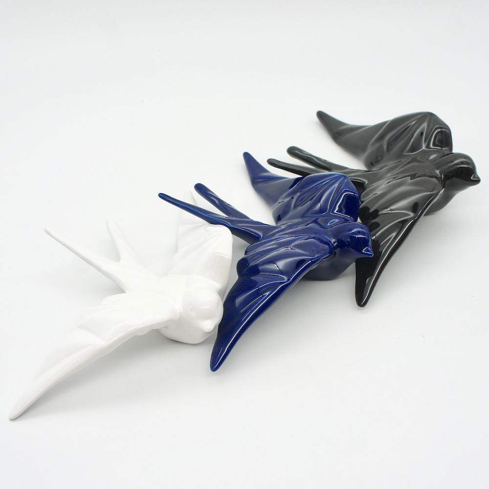Ceramic Swallow Origami Style - White - Luisa Paixao | USA