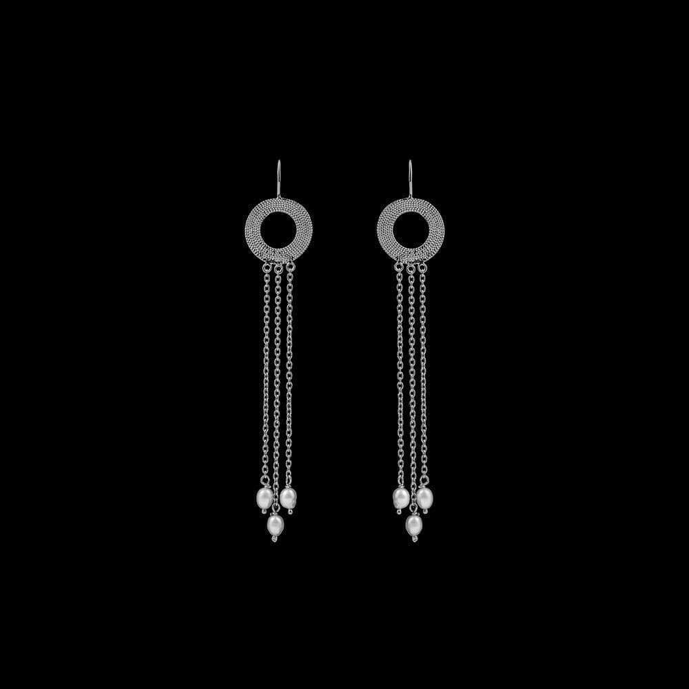 Circulo I Silver Filigree Earrings - 2.8'' - Luisa Paixao | USA