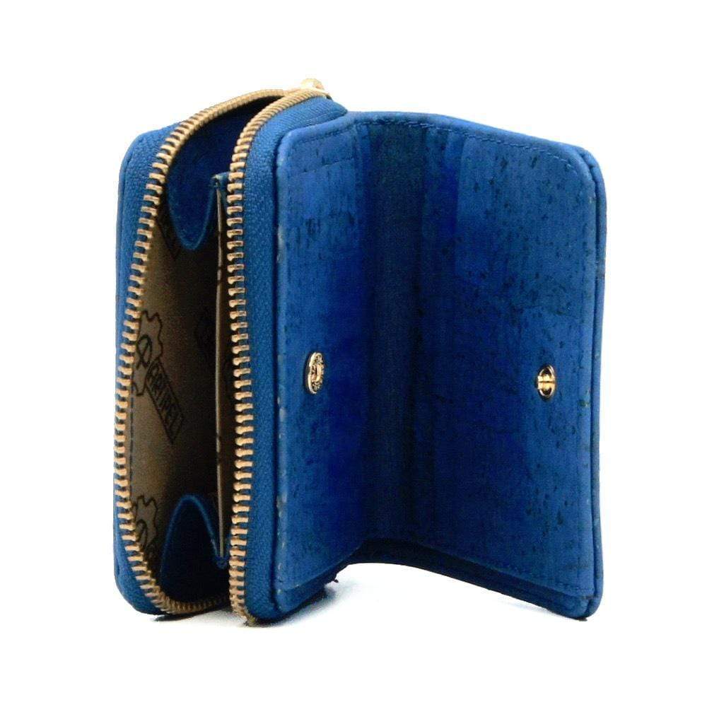 Cork wallet I Deep Blue from Portugal